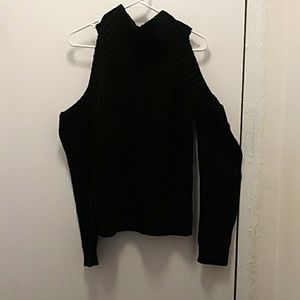 Cold shoulder sweater